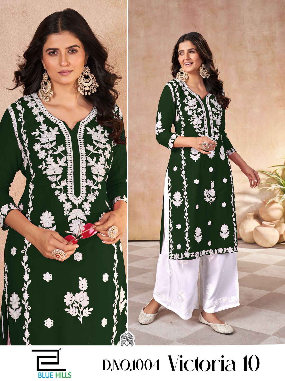 Victoria Vol 10 By Blue Hills Rayon Kurti With Bottom Exporters In India